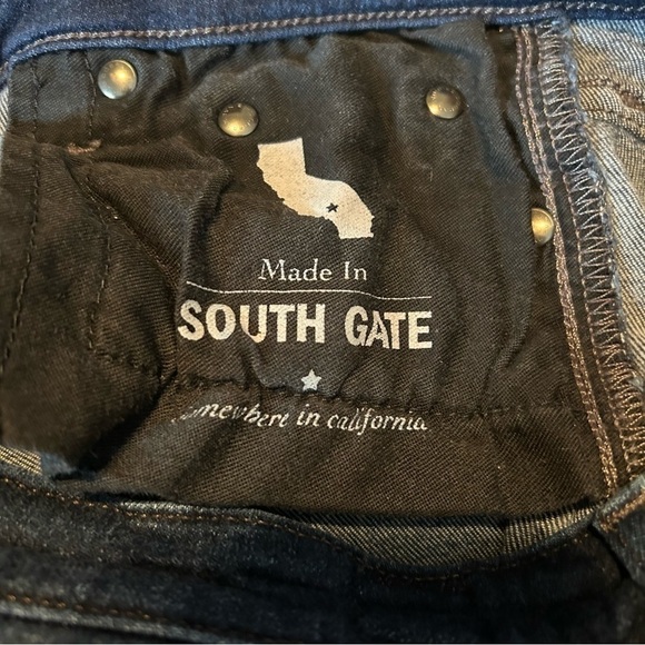 Adriano Goldschmied The Prima Mid Rise Cigarette Dark Wash Jeans made in USA - Picture 3 of 12